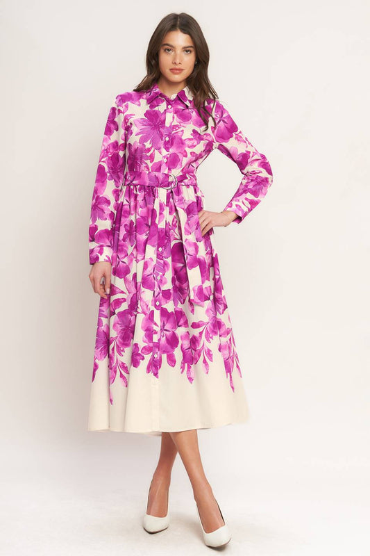 a woman in a dress