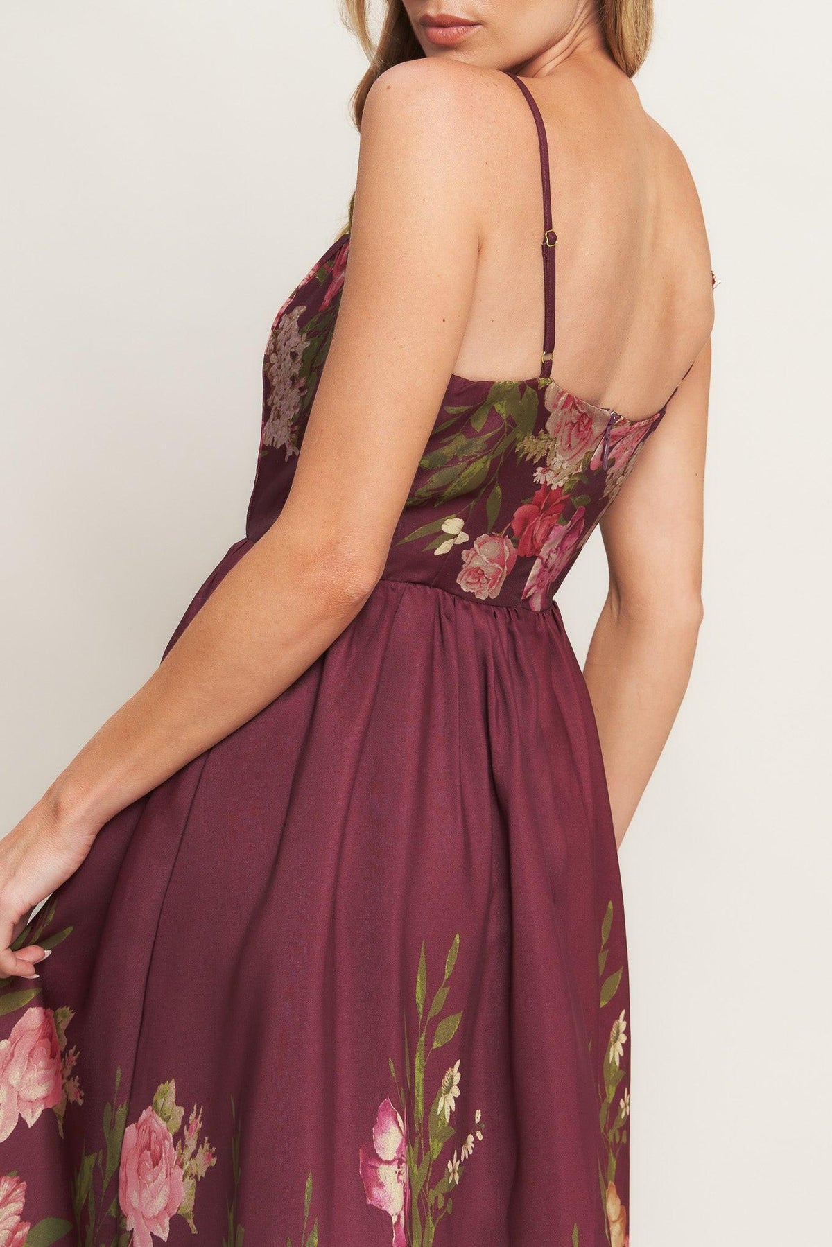 SECRET GARDEN ROMANCE WOVEN ANKLE DRESS