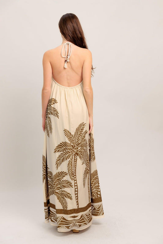 ISLAND STATE WOVEN MAXI DRESS