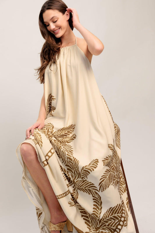 ISLAND STATE WOVEN MAXI DRESS