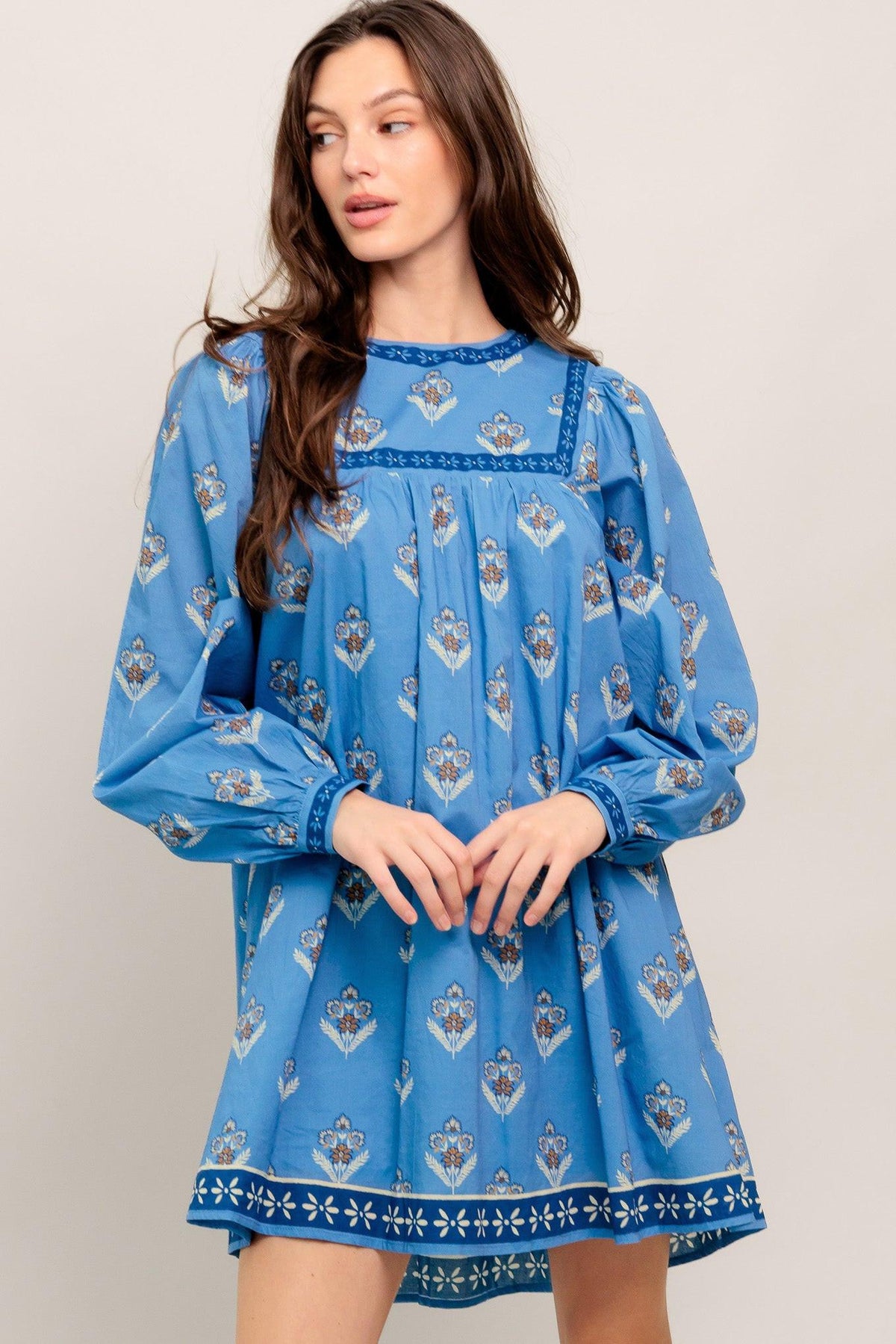 EFFORTLESSLY YOURS WOVEN MINI DRESS