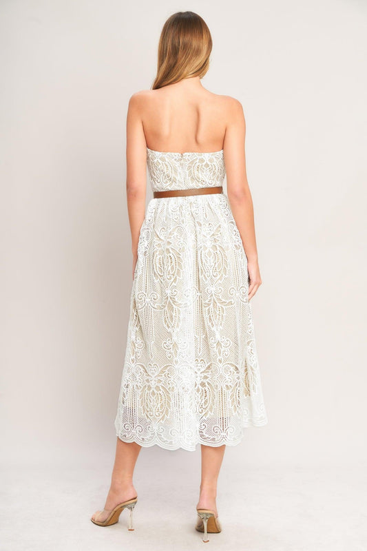a woman in a white dress