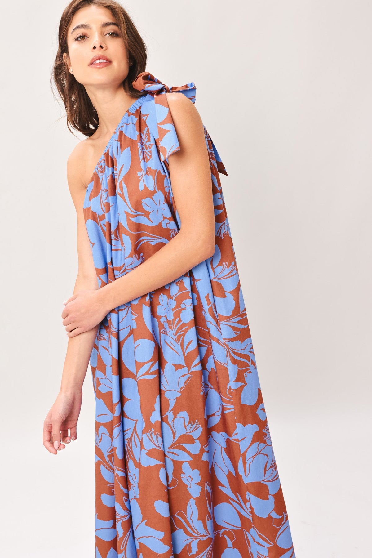 LAGOON FLOW WOVEN MIDI DRESS