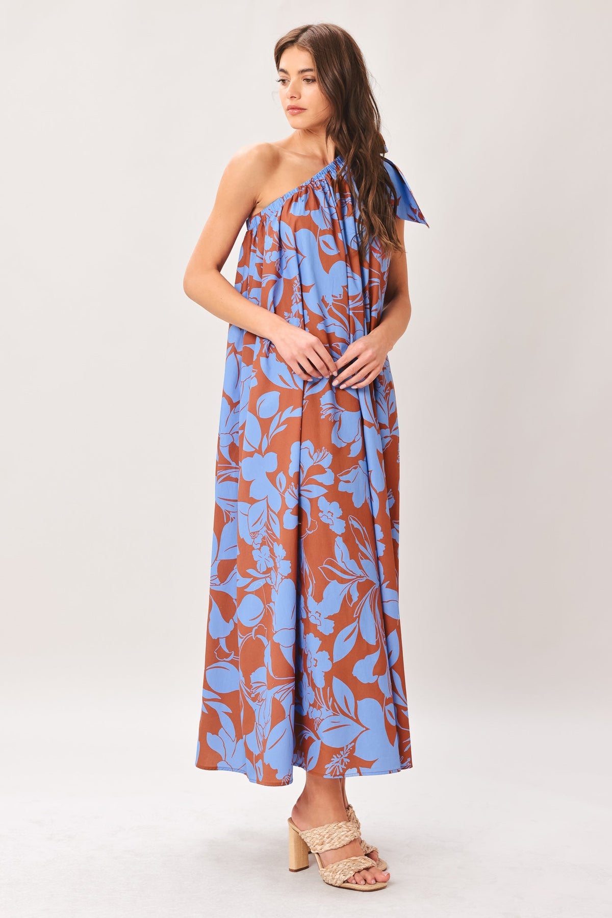 LAGOON FLOW WOVEN MIDI DRESS