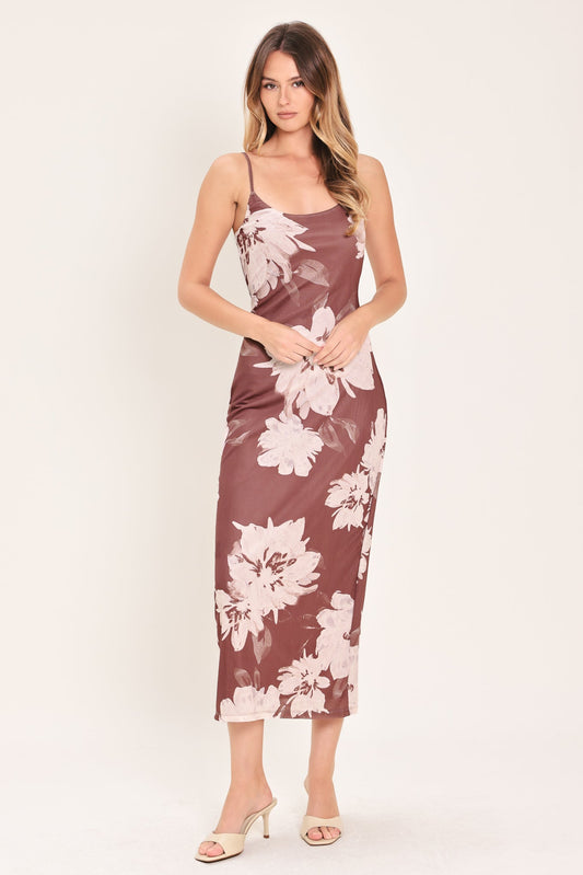a woman in a dress
