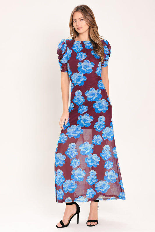 a woman in a dress