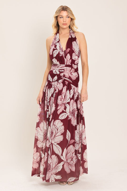 a woman in a dress