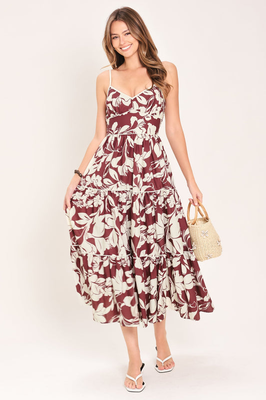 a woman in a dress