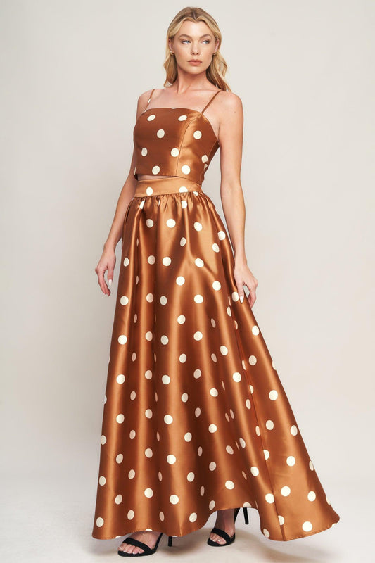 a woman in a dress