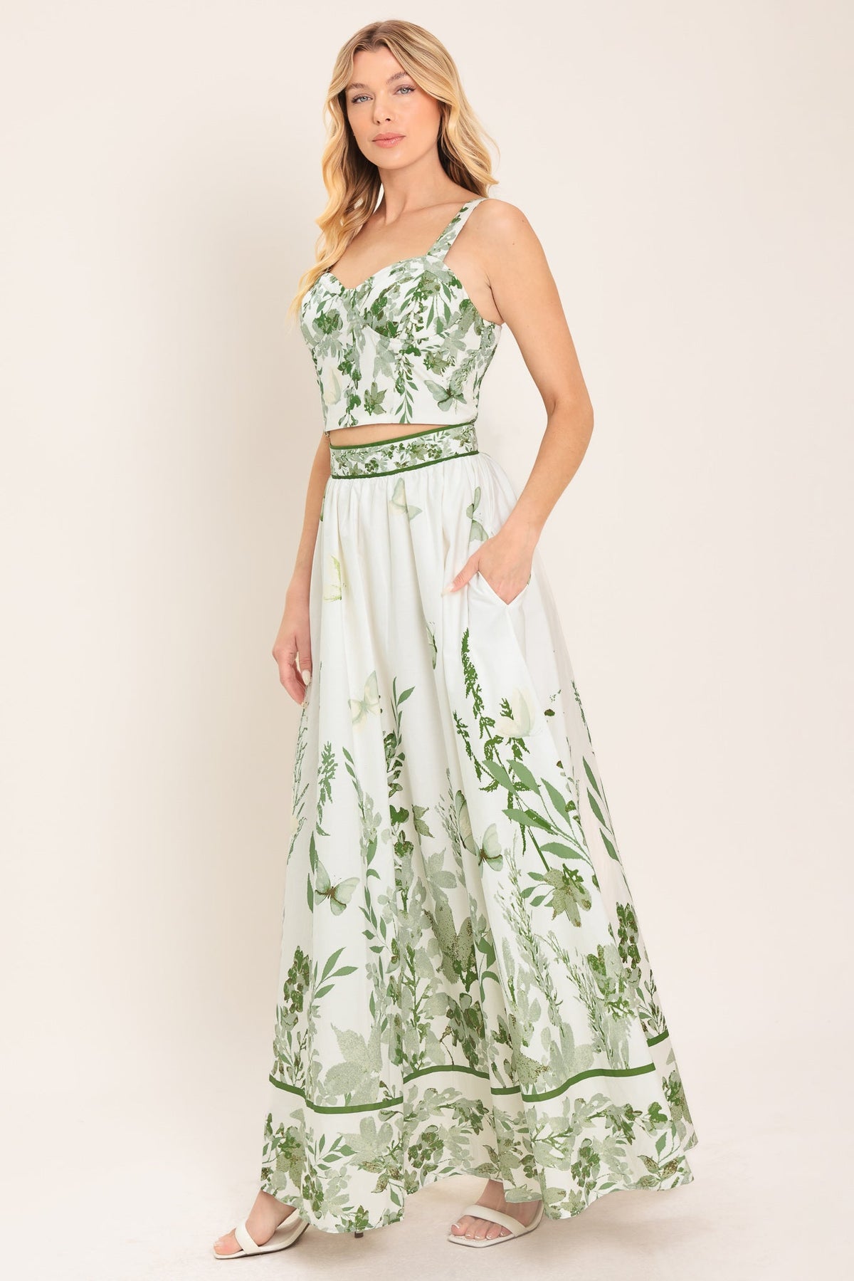 a woman in a white dress