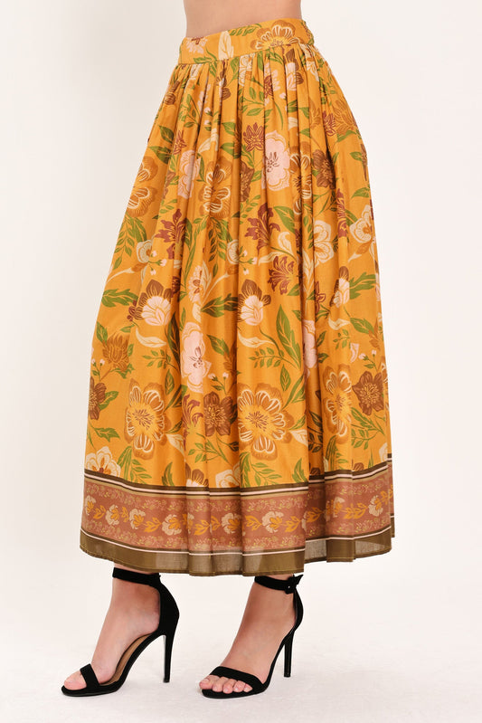 a woman wearing a skirt