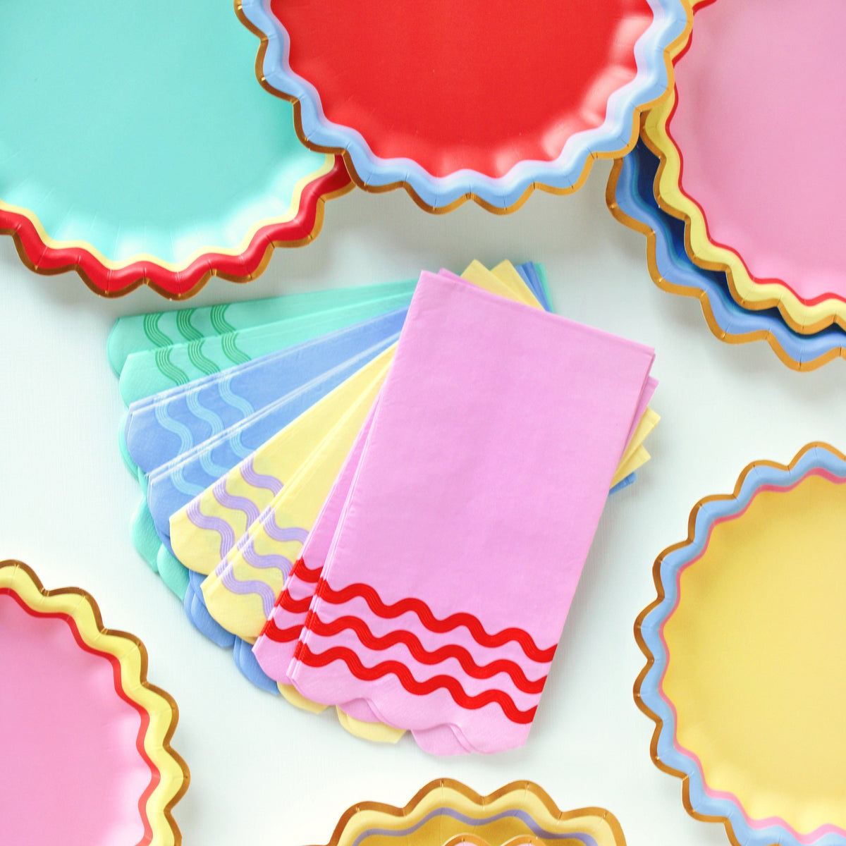 Ric Rac Rainbow Guest Napkins (16 ct)