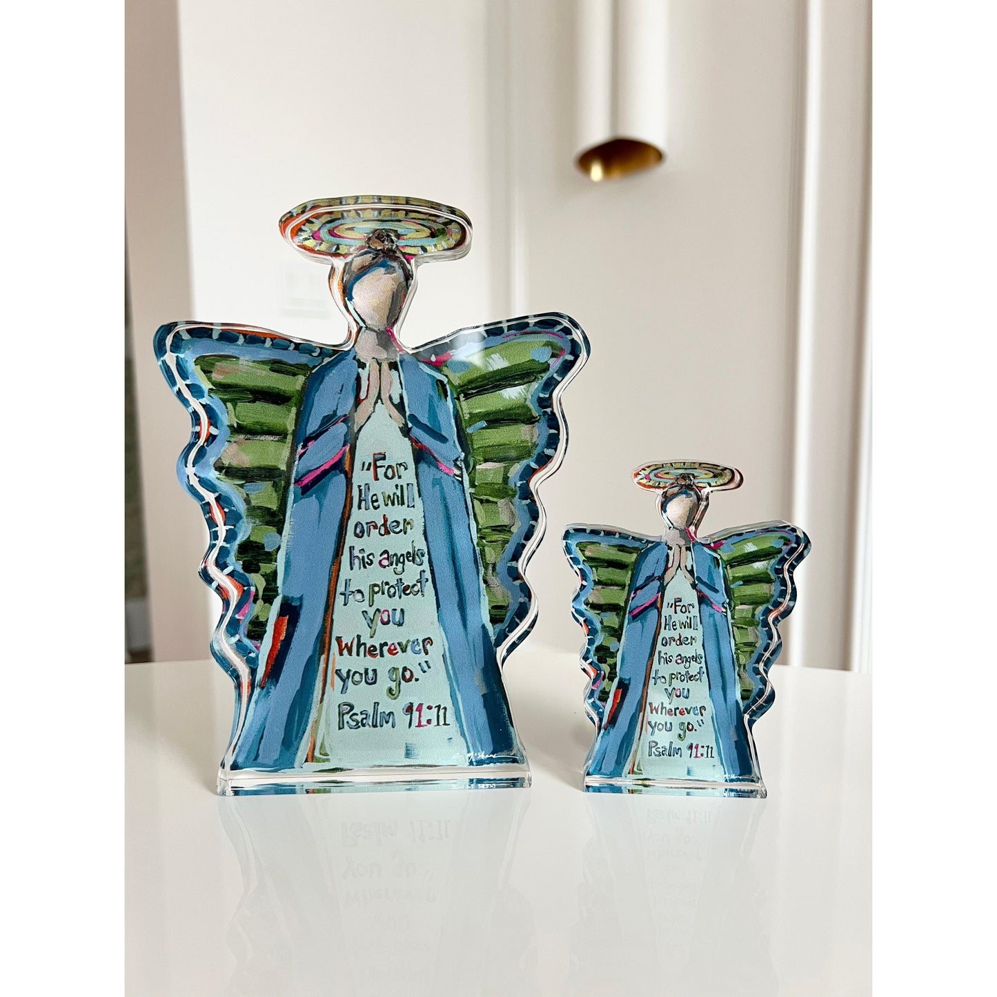 To Protect You Angel Acrylic Tabletop Art