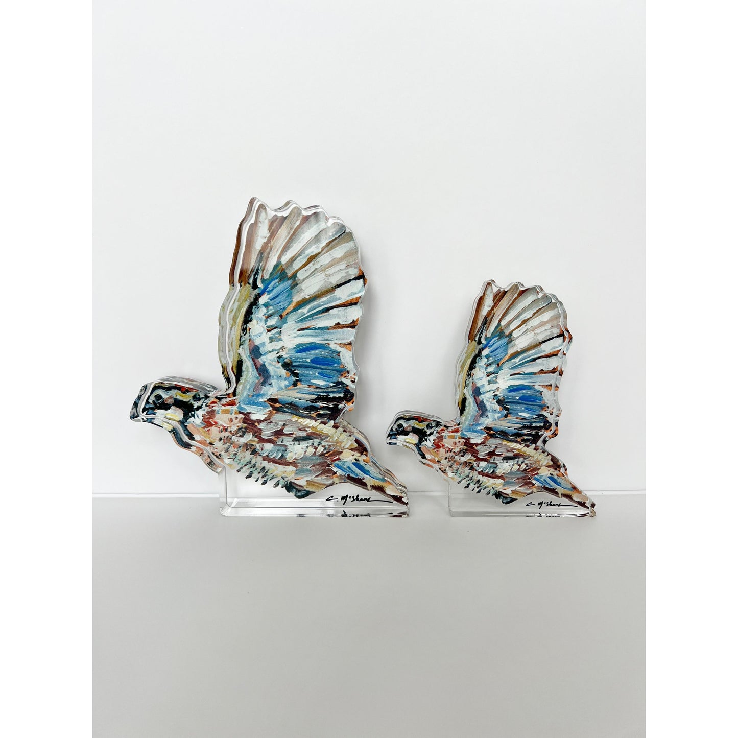 Quaint Quail Acrylic Tabletop Art