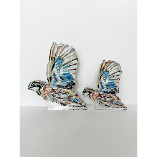 Quaint Quail Acrylic Tabletop Art