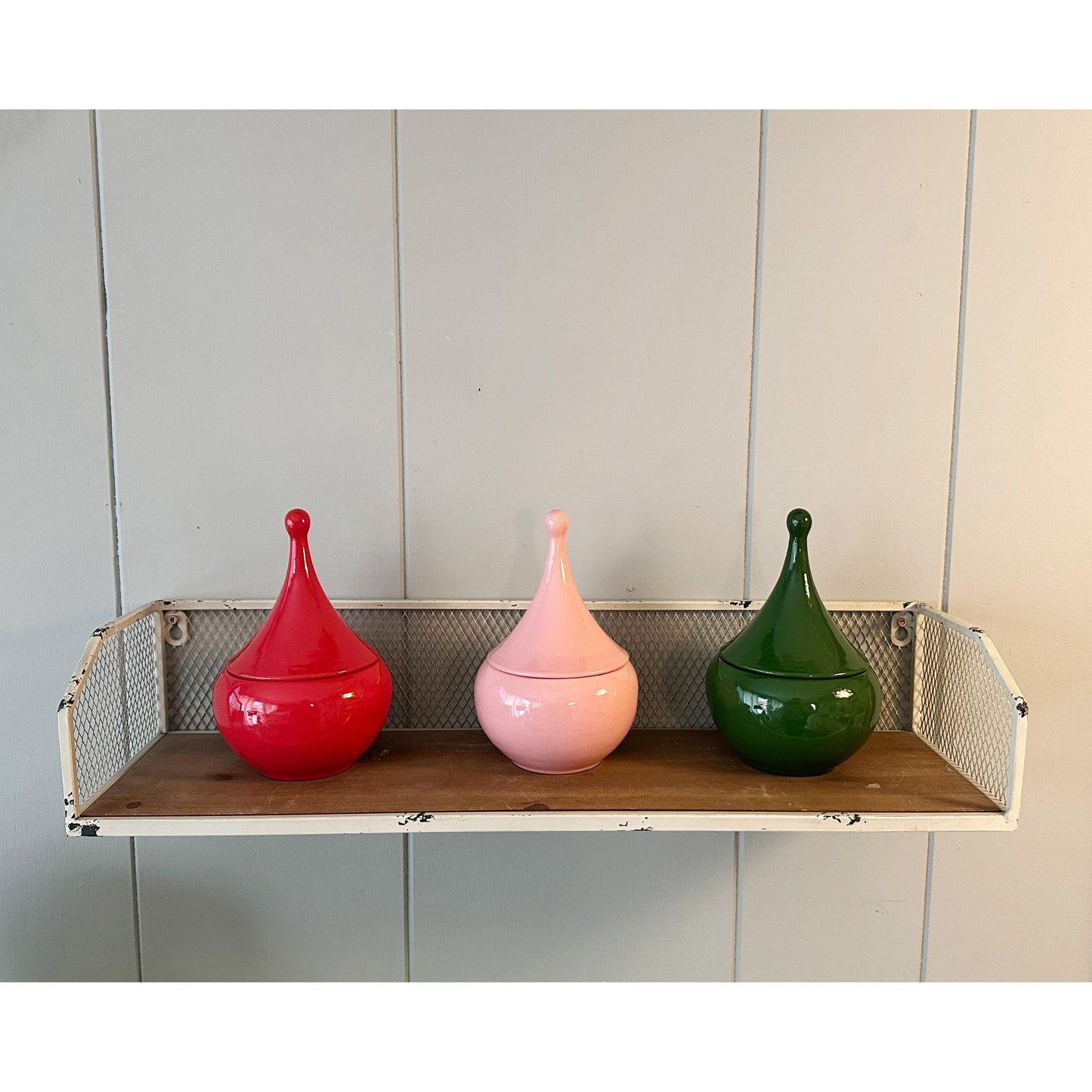 Teardrop Jars in Harvest Orange