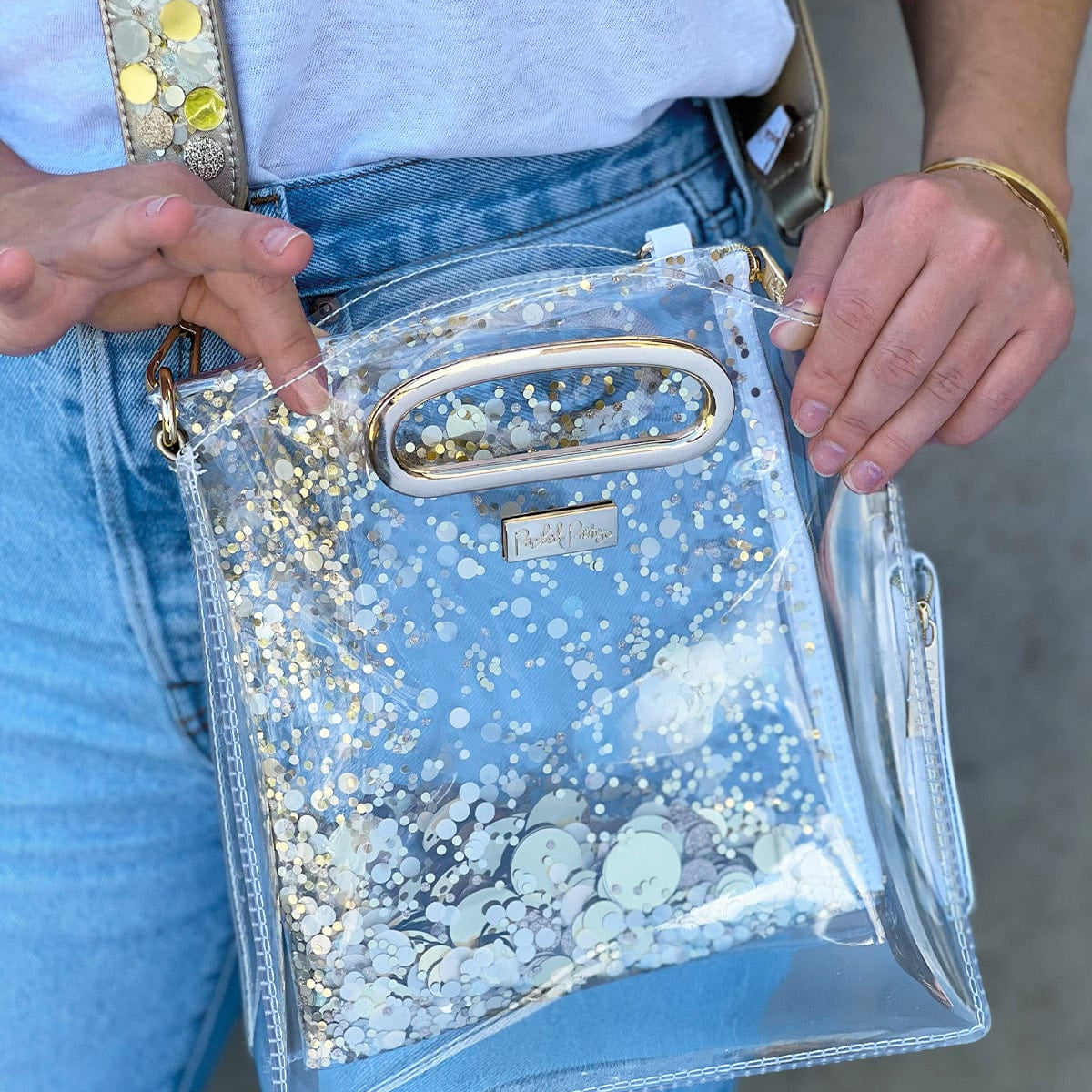 Good As Gold Confetti Everything Pouch