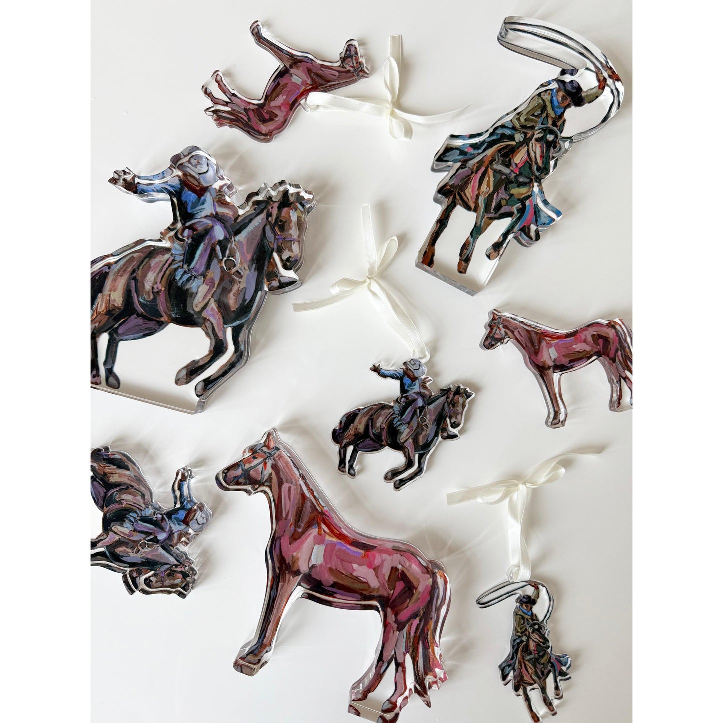 Rodeo Cowboy Acrylic Tabletop Art