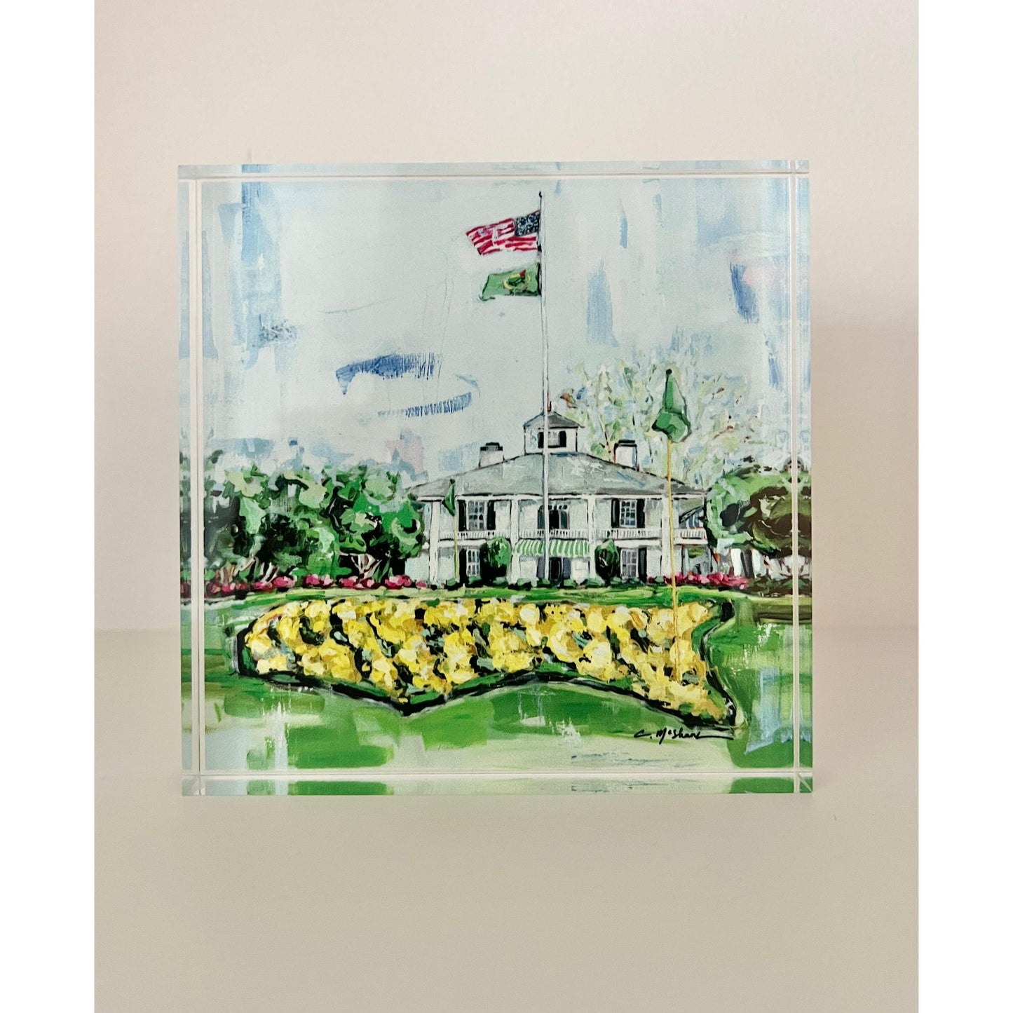 The Clubhouse Acrylic Tabletop Art