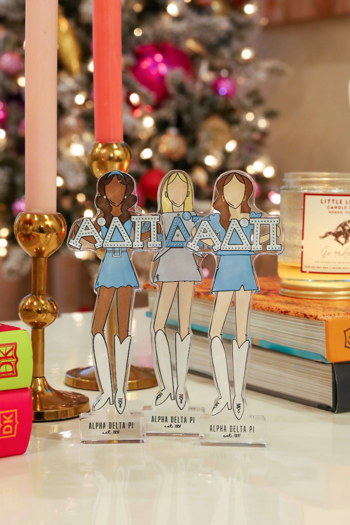 a group of paper cutouts on a table