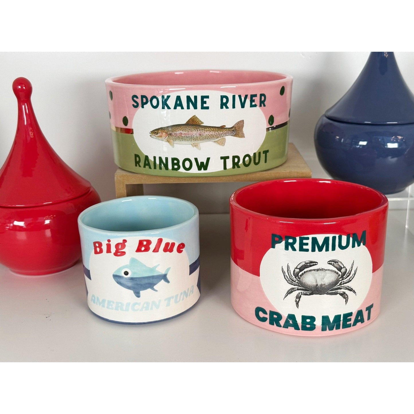"Canned" Rainbow Trout Vase