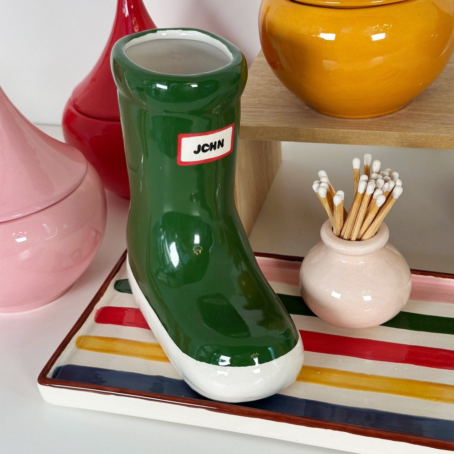 Rainboot Vase in 8 Colors