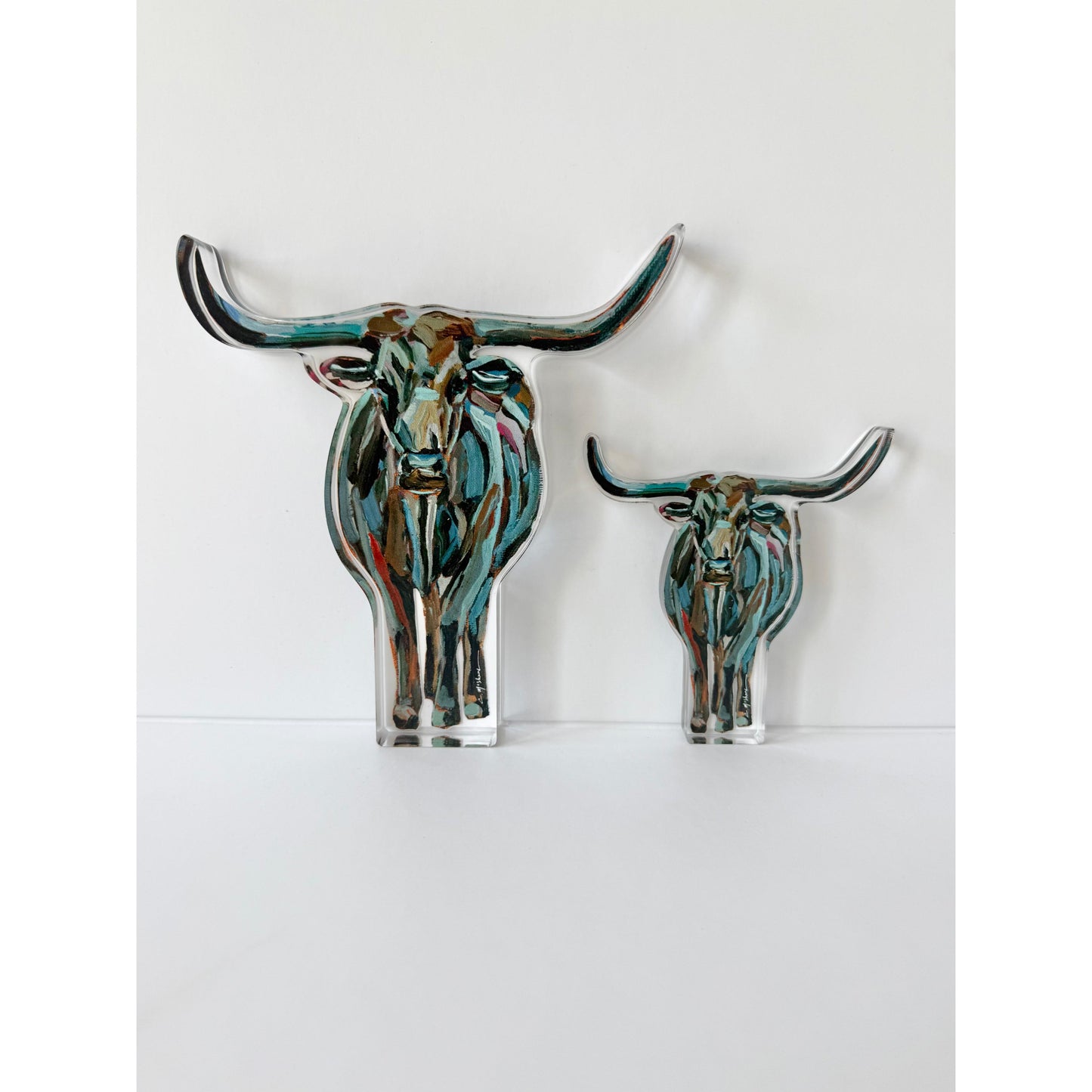 True Grit Longhorn Acrylic Tabletop Art