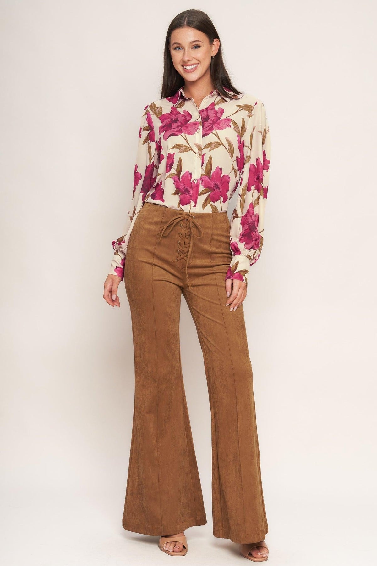 WILD HONEY FAUX SUEDE PANTS
