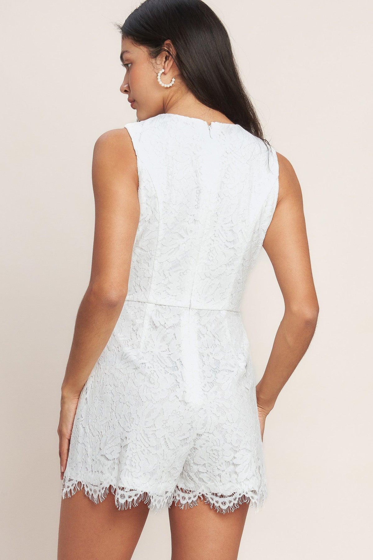 a woman in a white dress