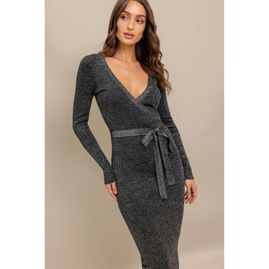 FOREVER IMPRESSED SWEATER MIDI DRESS