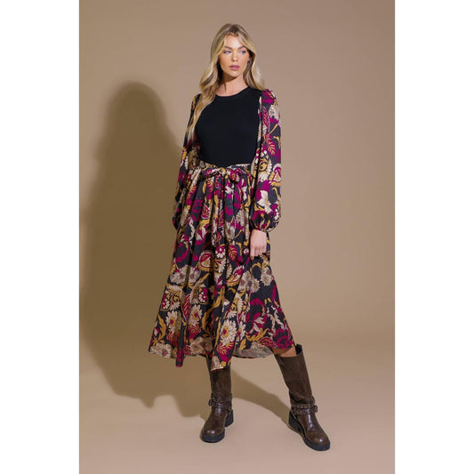 CRUSHING ON COZY WOVEN MIDI DRESS