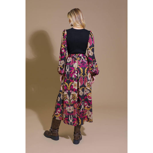 CRUSHING ON COZY WOVEN MIDI DRESS
