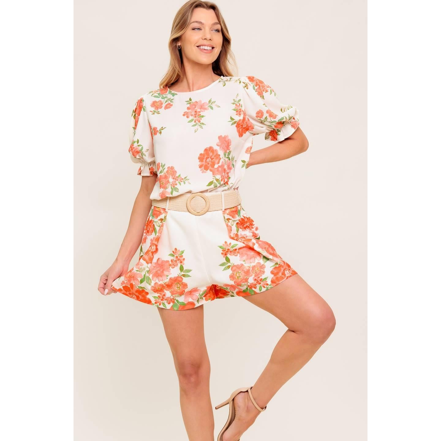 LOVELY DAYS IVORY WOVEN TOP