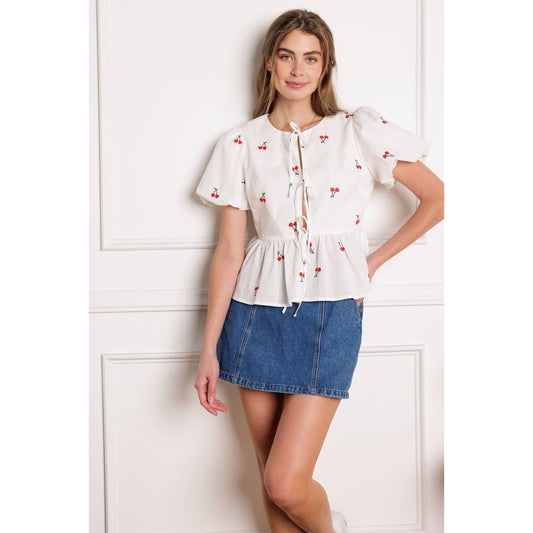 CLOSER THAN EVER WOVEN TOP