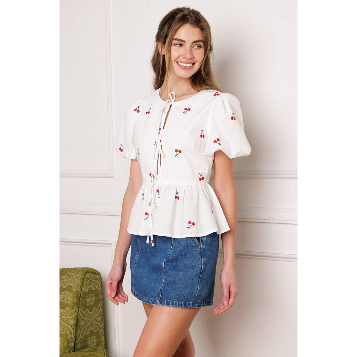 CLOSER THAN EVER WOVEN TOP