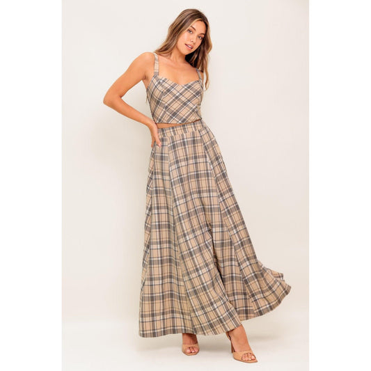 HERITAGE CHARM WOVEN TOP AND SKIRT SET