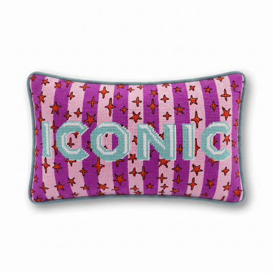 Iconic Needlepoint Pillow