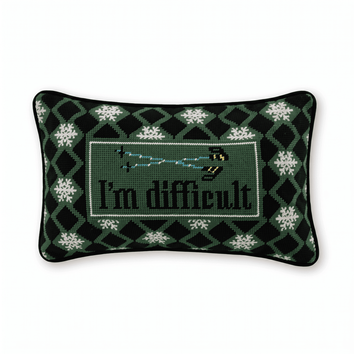 I'm Difficult Needlepoint Pillow