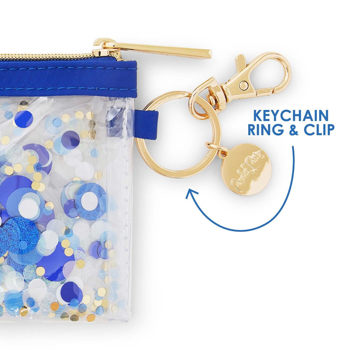 Spirit Squad Confetti Keychain Wallet