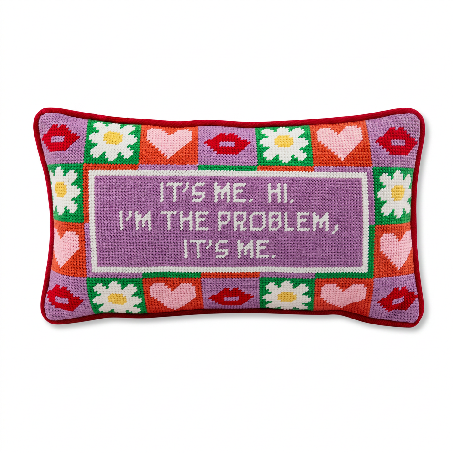 It's Me Needlepoint Pillow