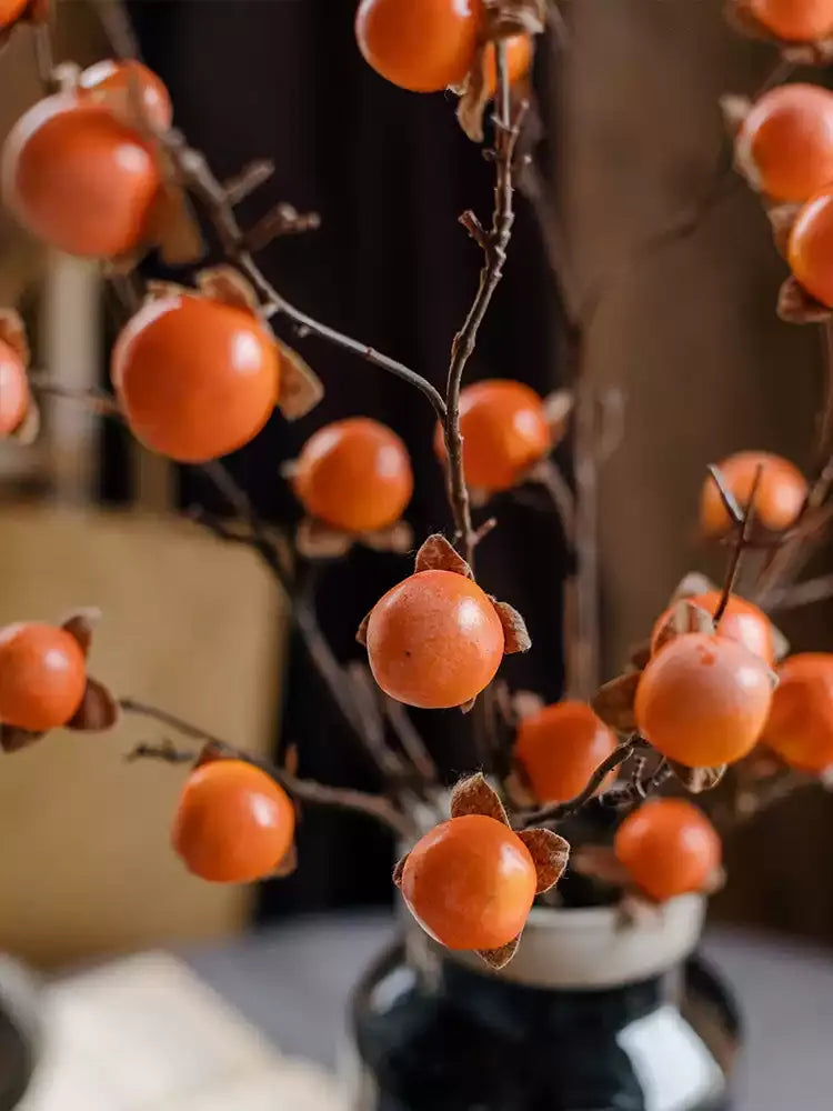 Autumn Persimmon Branch – 34.6"