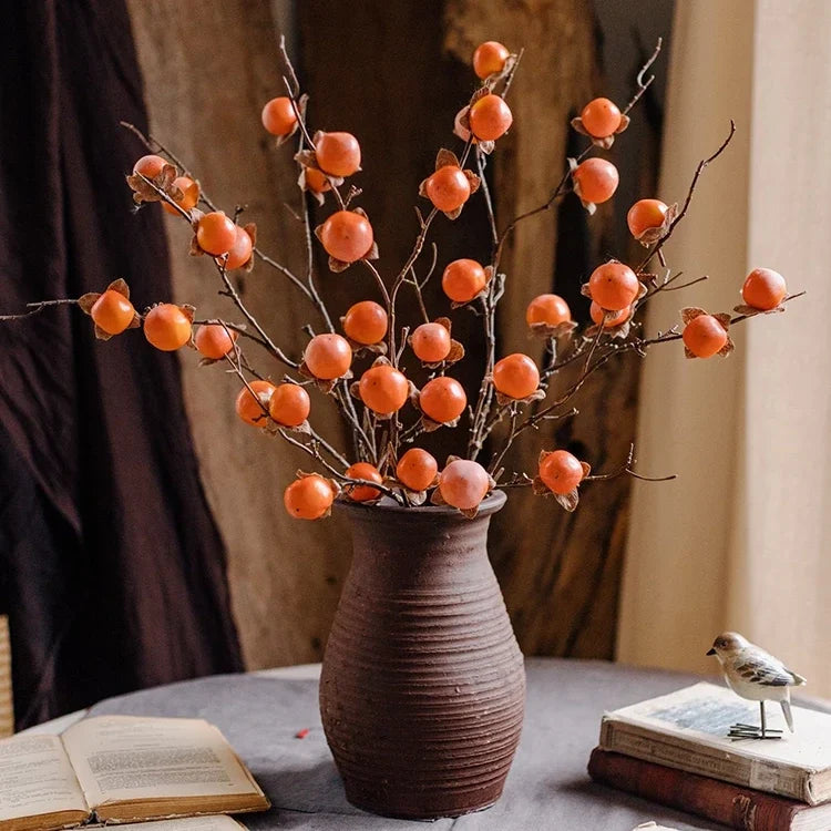 Autumn Persimmon Branch – 34.6"