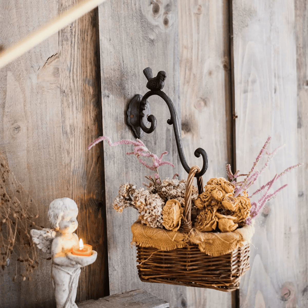 Rustic Cast Iron Bird Wall Hook