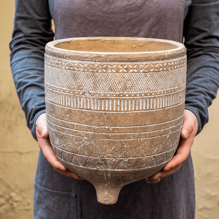 Bohemian Red Clay Planter