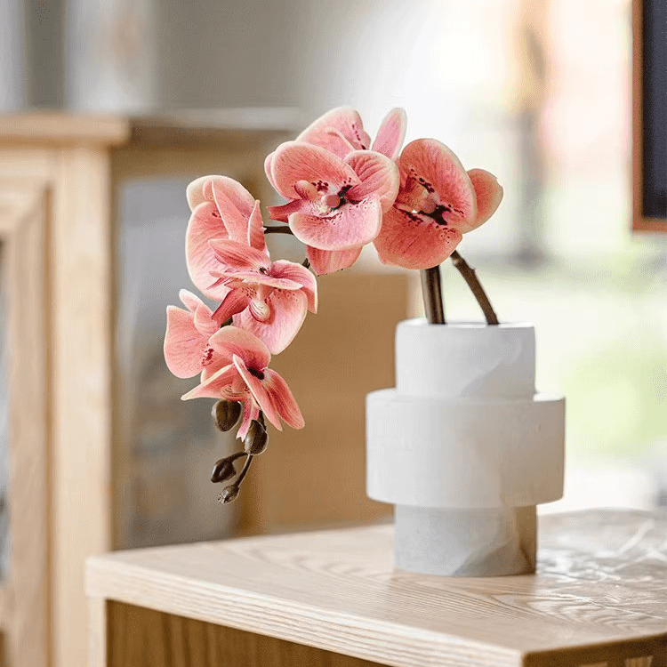 Artificial Butterfly Orchid Stem in Pink 27.5" Tall