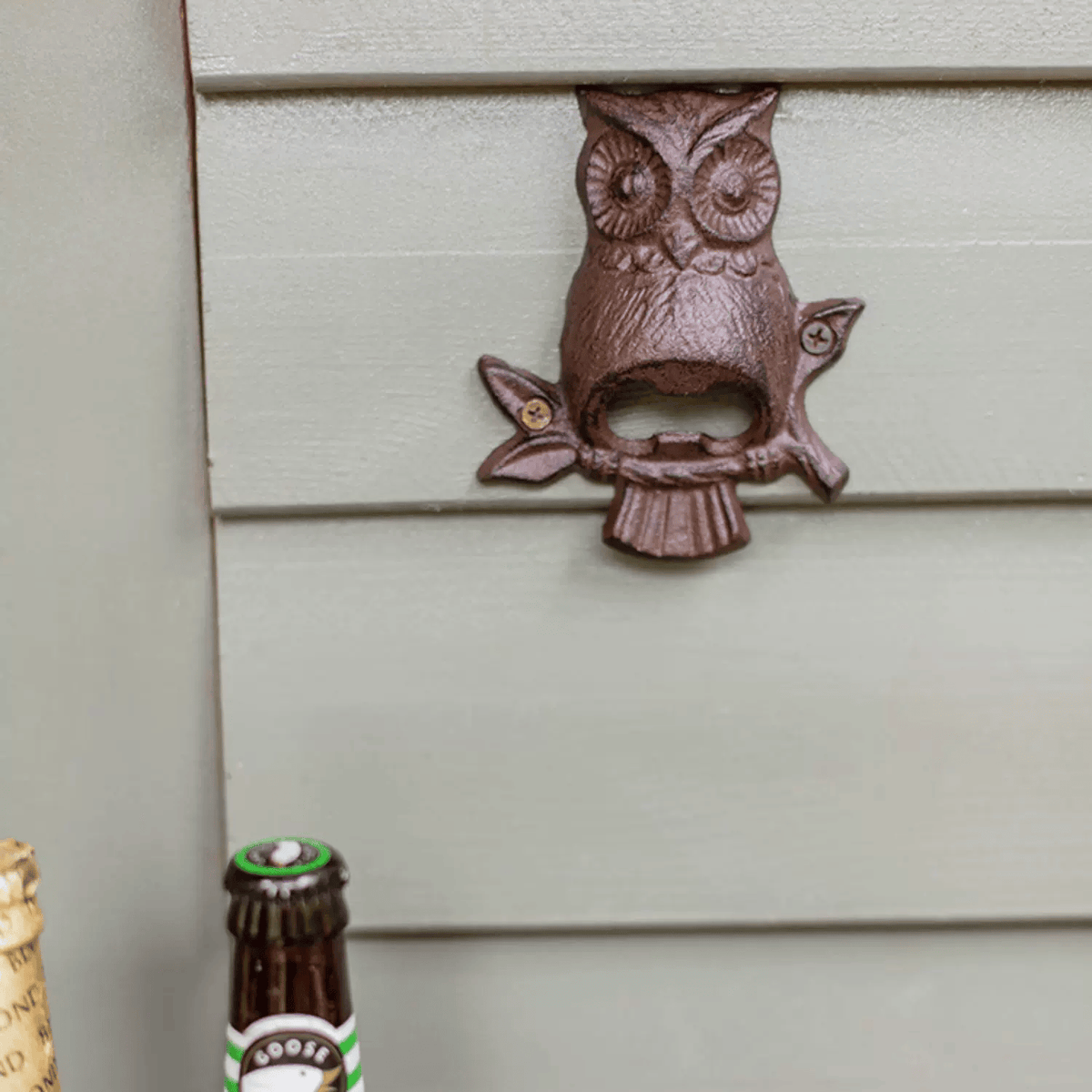 Rustic Owl Cast Iron Bottle Opener