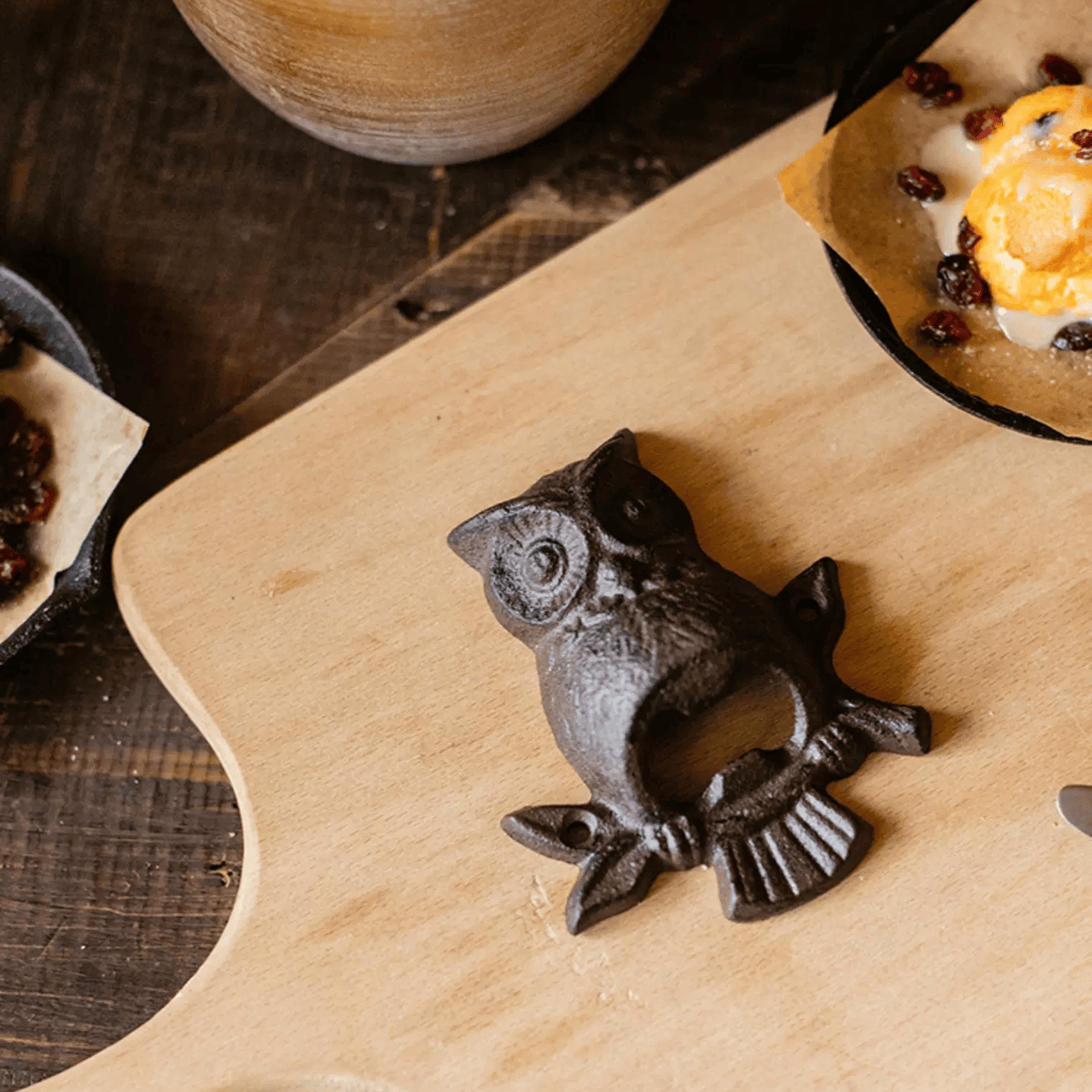 Rustic Owl Cast Iron Bottle Opener