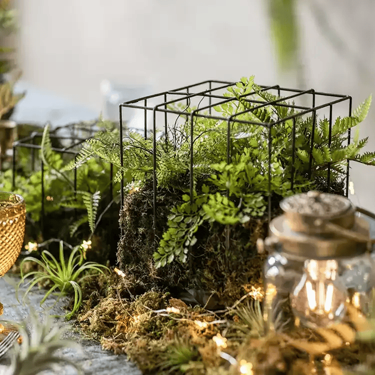 Woodland Cube Garden Accent