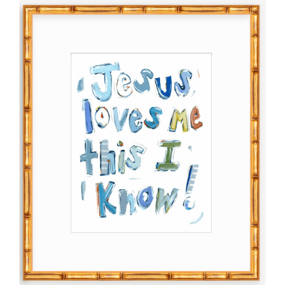 Jesus Loves Me Fine Art Print