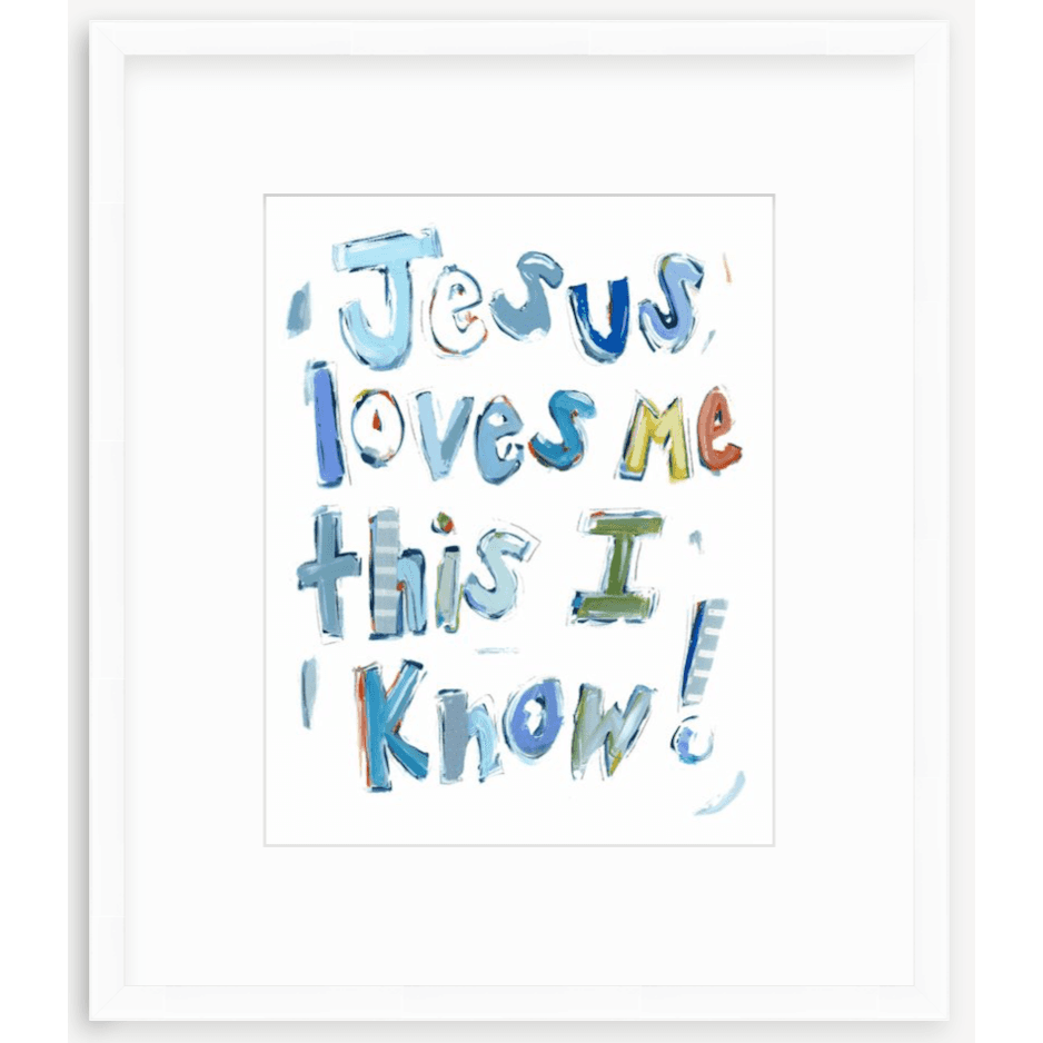 Jesus Loves Me Fine Art Print